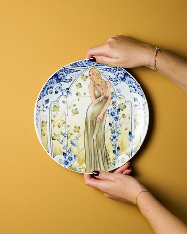 Wall Plate Ella - Ceramic - 26 cm