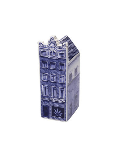 House - Coffee Shop - Blue - 14 cm