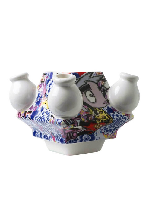 Tulip Vase Stapelgekte - Loes van Delft - Middle - Color - 15 cm