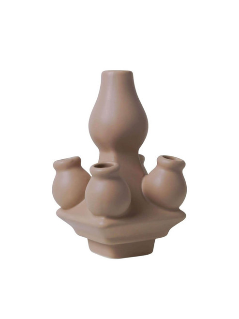 Tulip Vase Stapelgekte - Beige - Top - 15 cm
