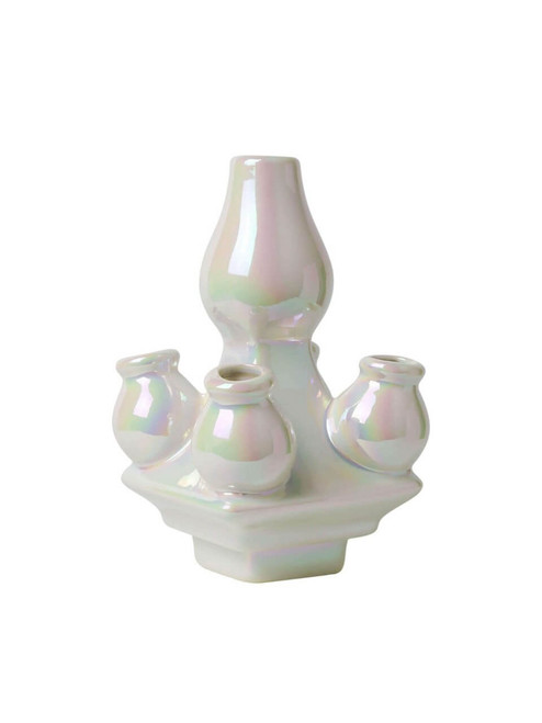 Tulip Vase Stapelgekte - Mother of Pearl - Top - 15 cm