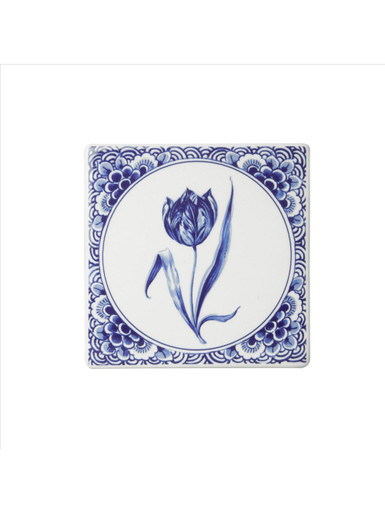 Tile Tulip - Delft blue - 13 cm