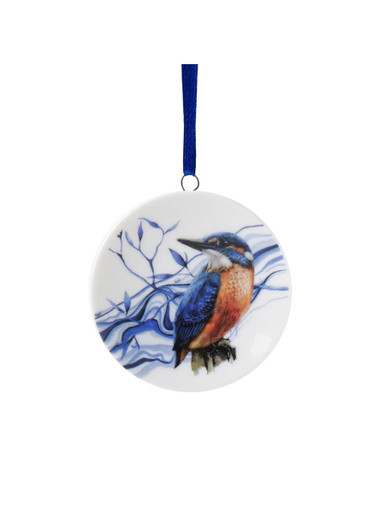 Christmas Ornament Kingfisher - Ceramic - 6 cm