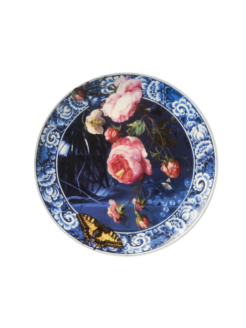 Wall Plate Golden Age - Flowers - Ceramic - 26 CM
