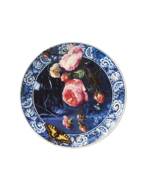 Wandbord Gouden Eeuw - Bloemen - Keramiek - 26 cm