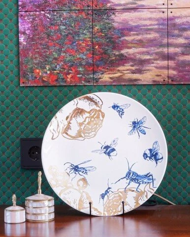 Wall Plate Insects - Small Bugs - Ceramic - 31 cm