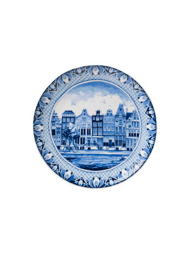 Wall Plate Canal Houses - Ceramic - 20 cm