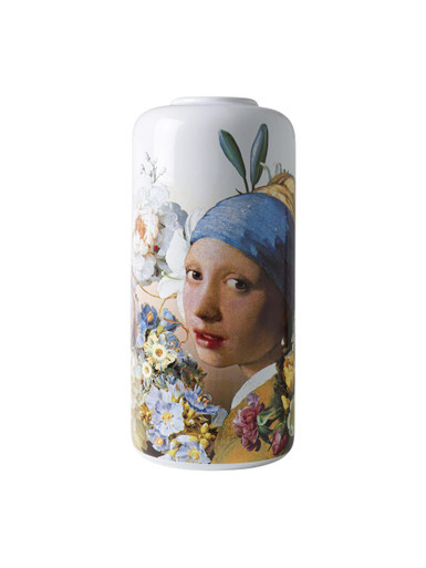 Cilindervaas Meisje met de parel - Pastel - Keramiek - 31 cm