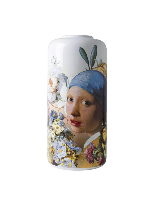 Cilindervaas Meisje met de parel - Pastel - Keramiek - 31 cm
