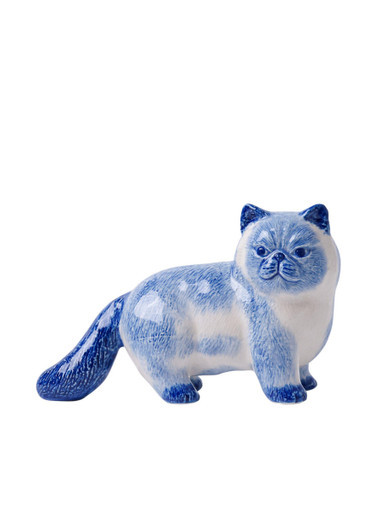 Figurine Cat - Delft blue - 9 cm