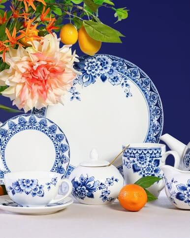 Suikerpot Paauw Blauw