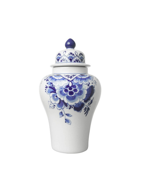Vase with lid Flower - Ceramic - 20 cm