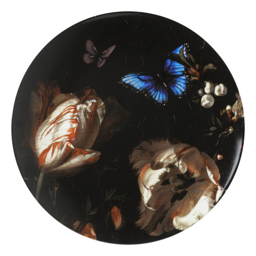 Wandbord Boomblauwtje - Keramiek - 31 cm