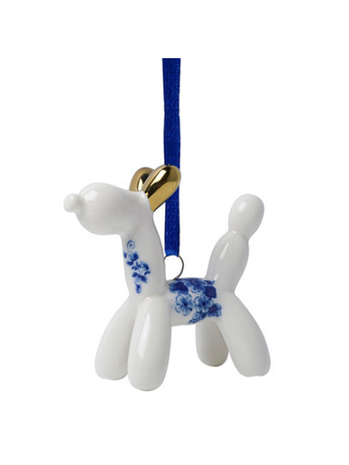 Kerstornament ballondier hond