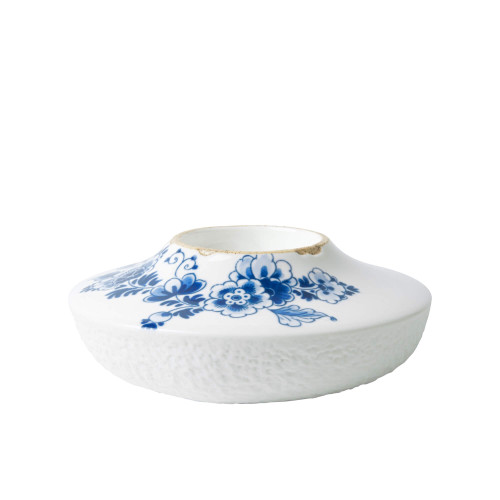 Tealight Holder Blauw Bloesem - Porcelain - 13 cm