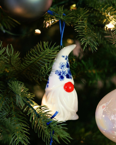 Christmas Ornament Gnome - Ceramic - 10 cm