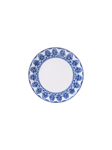 Gebaksbordje Paauw Blauw