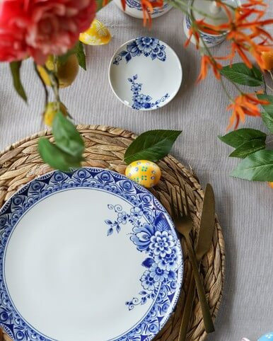 Petit Four Plate Paauw Blauw - Porcelain - 10 cm