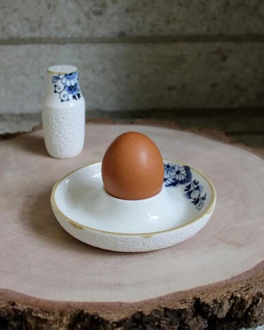 Egg Cup Blauw Bloesem - Porcelain - 11 cm