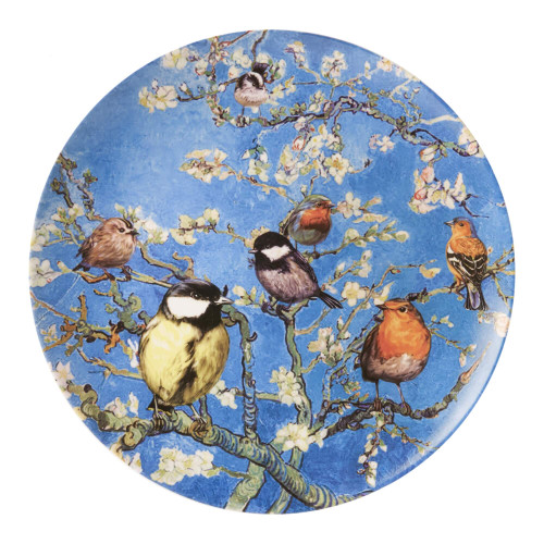 Wandbord Vogels van Van Gogh - Keramiek - 31 cm
