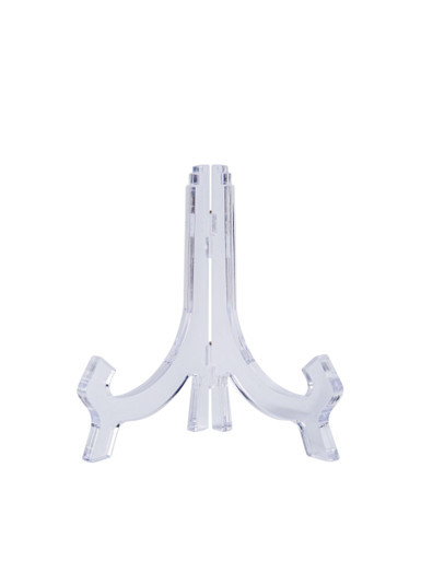 Plate Stand - Transparent - 16 cm