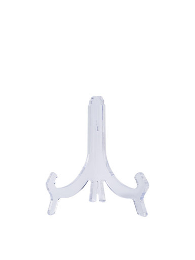 Plate Stand - Transparent - 11 cm