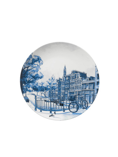 Wandbord Amsterdam modern - Keramiek - 26,5 cm