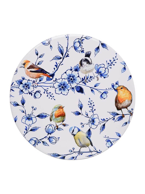 Pannenonderzetter Bosvogels - Bloesem - 18 cm