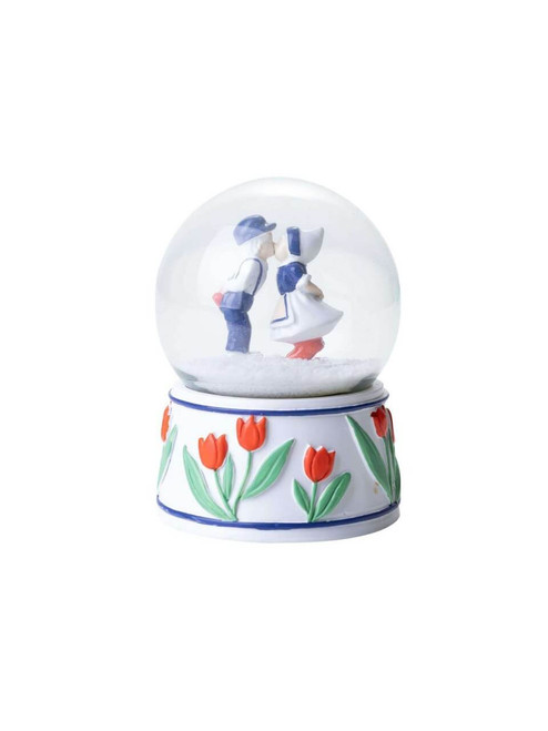 Sneeuwbol Kuspaar - Oranje - 9 cm