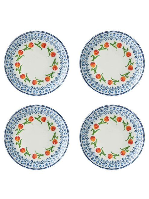 Dinner Plate Oranje Tulp - Ceramic - 26 cm - Set of 4