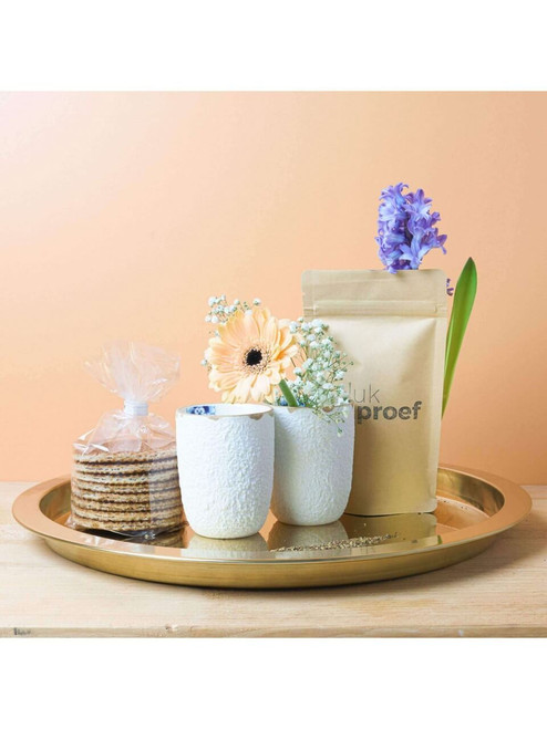 Gift Set Blauw Bloesem Tea Moment - 2-piece - Porcelain