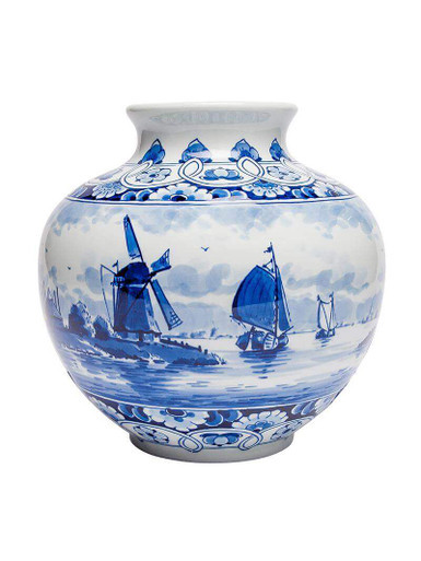 Bolvaas - Landschap - Handgeschilderd - 18 cm