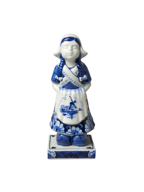 Decoratiebeeld Boerin - Handgeschilderd - 15 cm