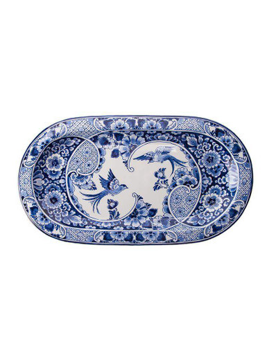Cake Plate Birds - Hand-painted - 36 cm