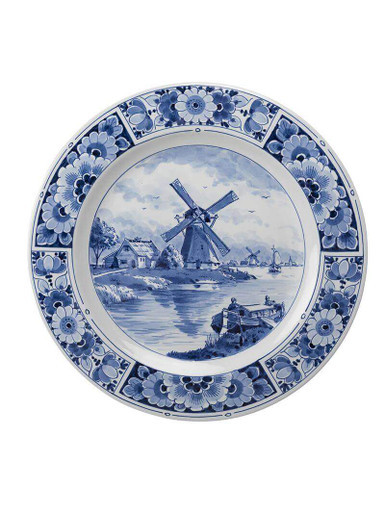 Wall Plate Landscape - Hand-painted - 29 cm