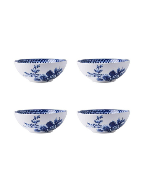 Yoghurtschaal Paauw blauw - Porselein - 14 cm - 4 stuks