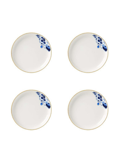 Dessert Plate Blauw Bloesem - Porcelain - 15 cm - Set of 4