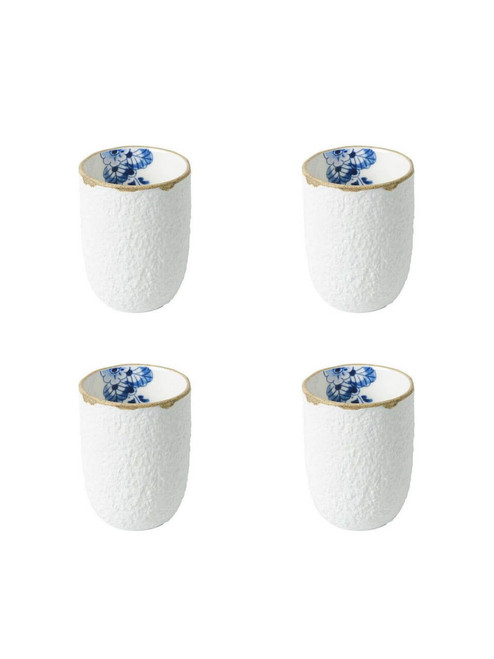 Espressokopje Blauw Bloesem - Porselein - 100 ml - 4 stuks