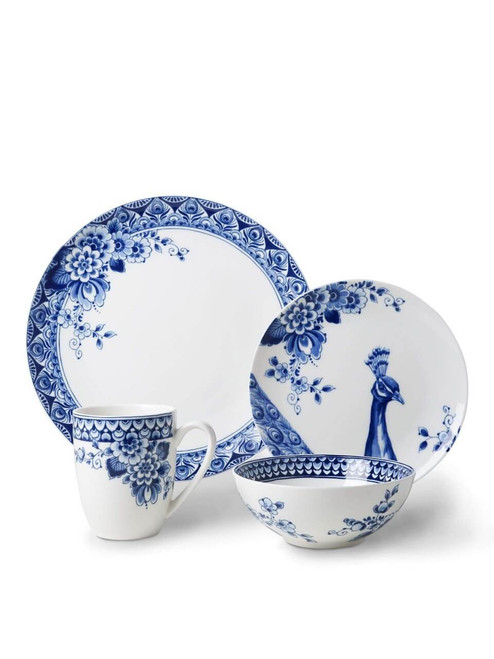 Tableware Set Paauw Blauw - Porcelain - 4-piece