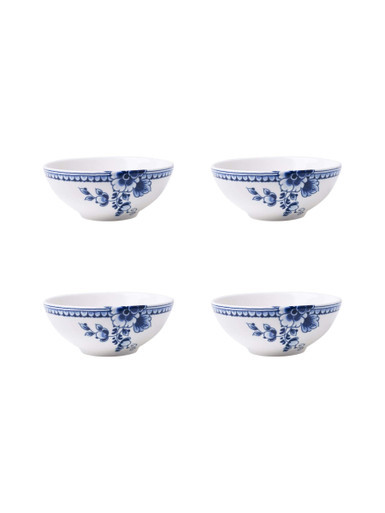Dip Bowl Paauw Blauw - Porcelain - 102 ml - Set of 4