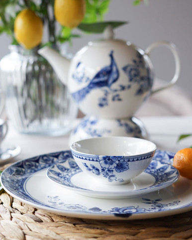 Dip Bowl Paauw Blauw - Porcelain - 102 ml - Set of 4