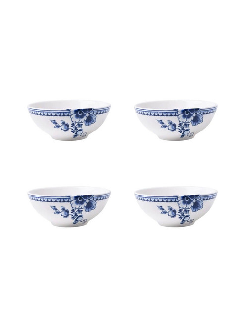 Dipschaal Paauw blauw - Porselein - 120 ml - 4 stuks