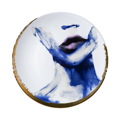 Wall Plate Victoria Verbaan - Miss Lips - Ceramic - 31 cm
