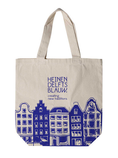 Shopper L Huisjes - Canvas - 42 cm