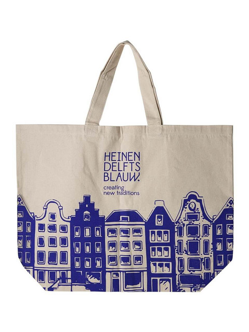 Shopper XL Canal houses - Canvas - 60 cm