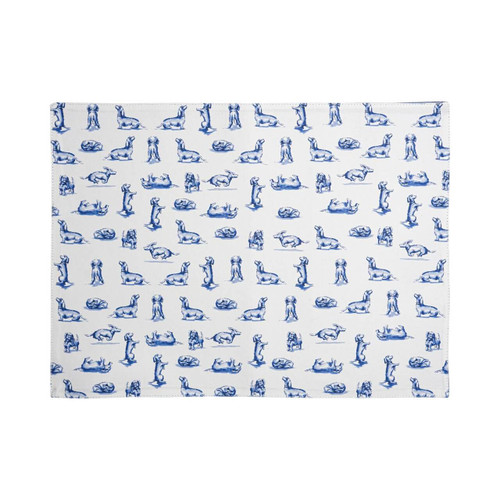 Placemat Teckel Nhaan - Wit - Katoen - 49 x 36 cm