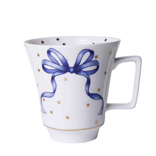 Theemok Kerstengel strik - Porselein - 350 ml
