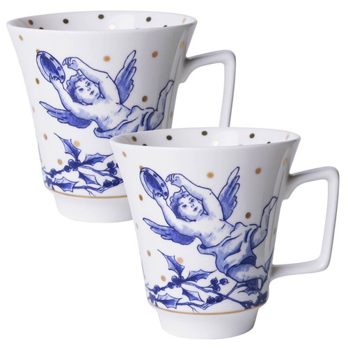 Tea mug Kerstengel - set of 2 - 350 ml