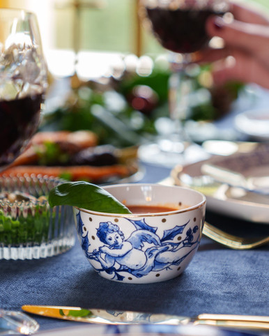 Dipping bowl Kerstengel - set of 2 - Porcelain 150 ml