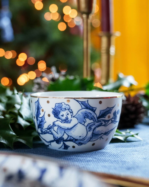 Dipping bowl Kerstengel - set of 2 - Porcelain 150 ml